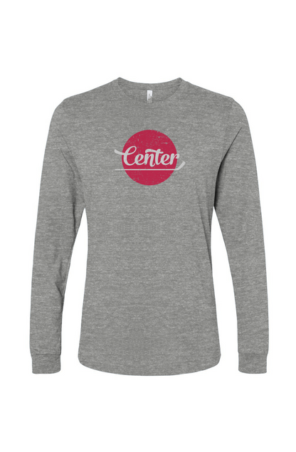 The Benchwarmer Center Dot Long Sleeve Grey | Barn Garb Hockey Threads