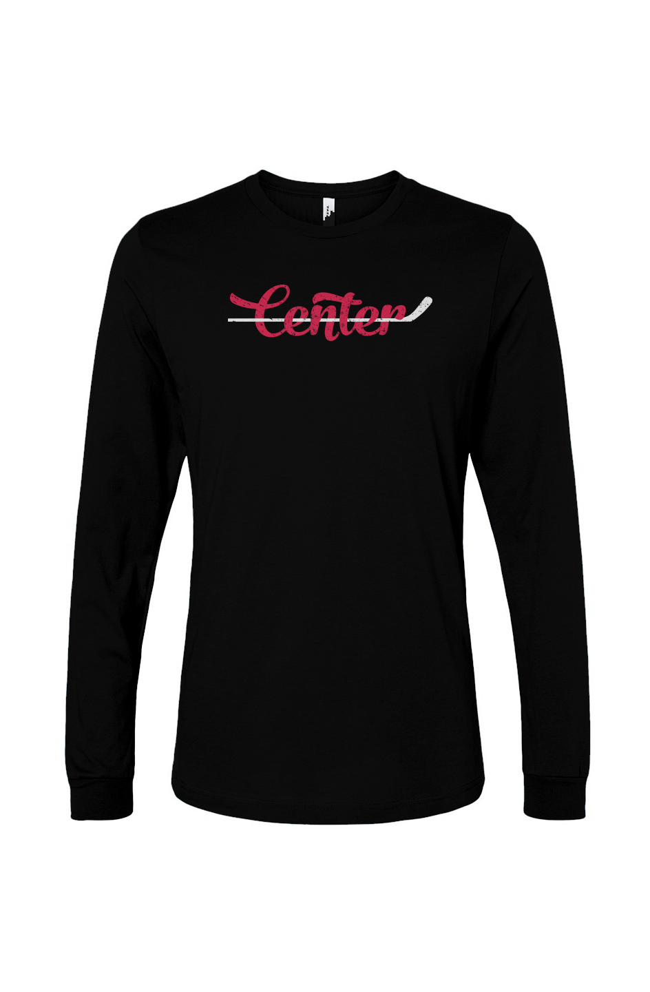 The Benchwarmer Center Long Sleeve Black | Barn Garb Hockey Threads