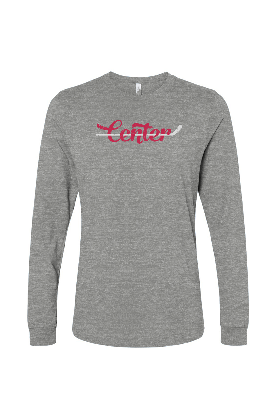 The Benchwarmer Center Long Sleeve Grey | Barn Garb Hockey Threads