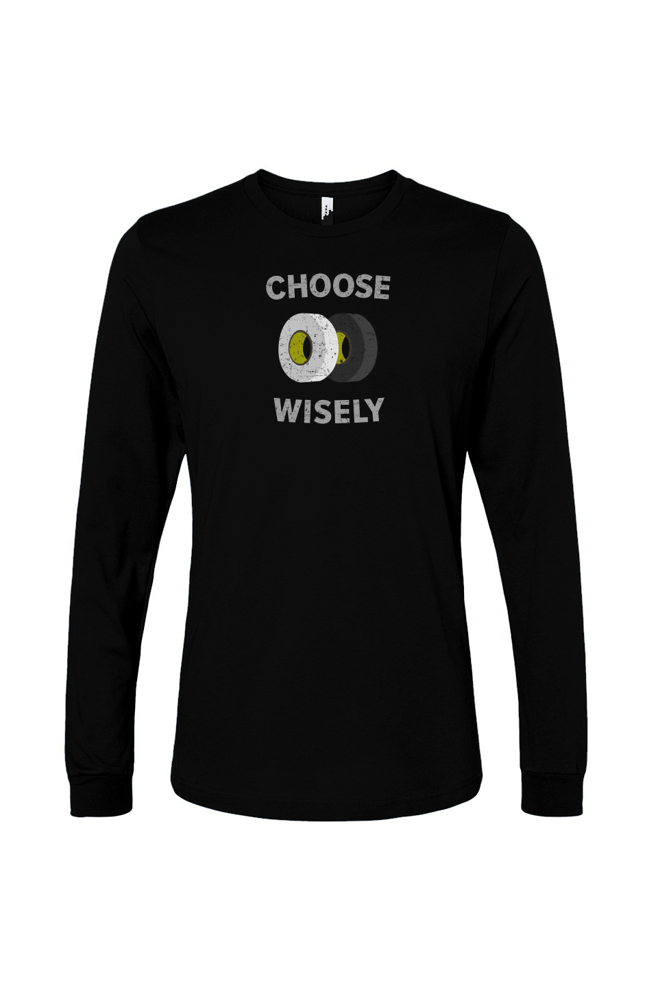 The Benchwarmer Choose Wisely Long Sleeve Black | Barn Garb Hockey Threads