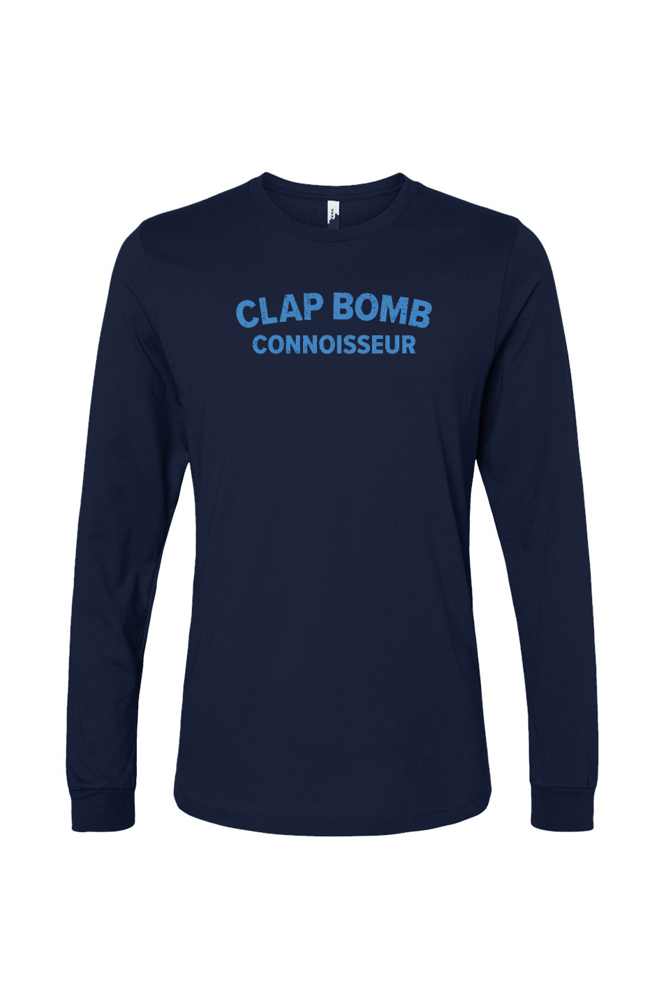 The Benchwarmer Clap Bomb Connoisseur Long Sleeve Navy Blue | Barn Garb Hockey Threads