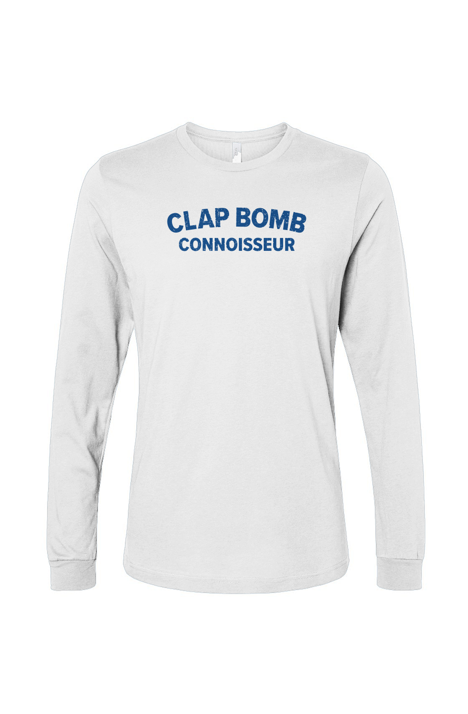 The Benchwarmer Clap Bomb Connoisseur Long Sleeve White | Barn Garb Hockey Threads