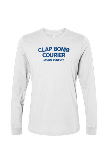 The Benchwarmer Clap Bomb Courier Long Sleeve White Barn Garb Hockey Threads
