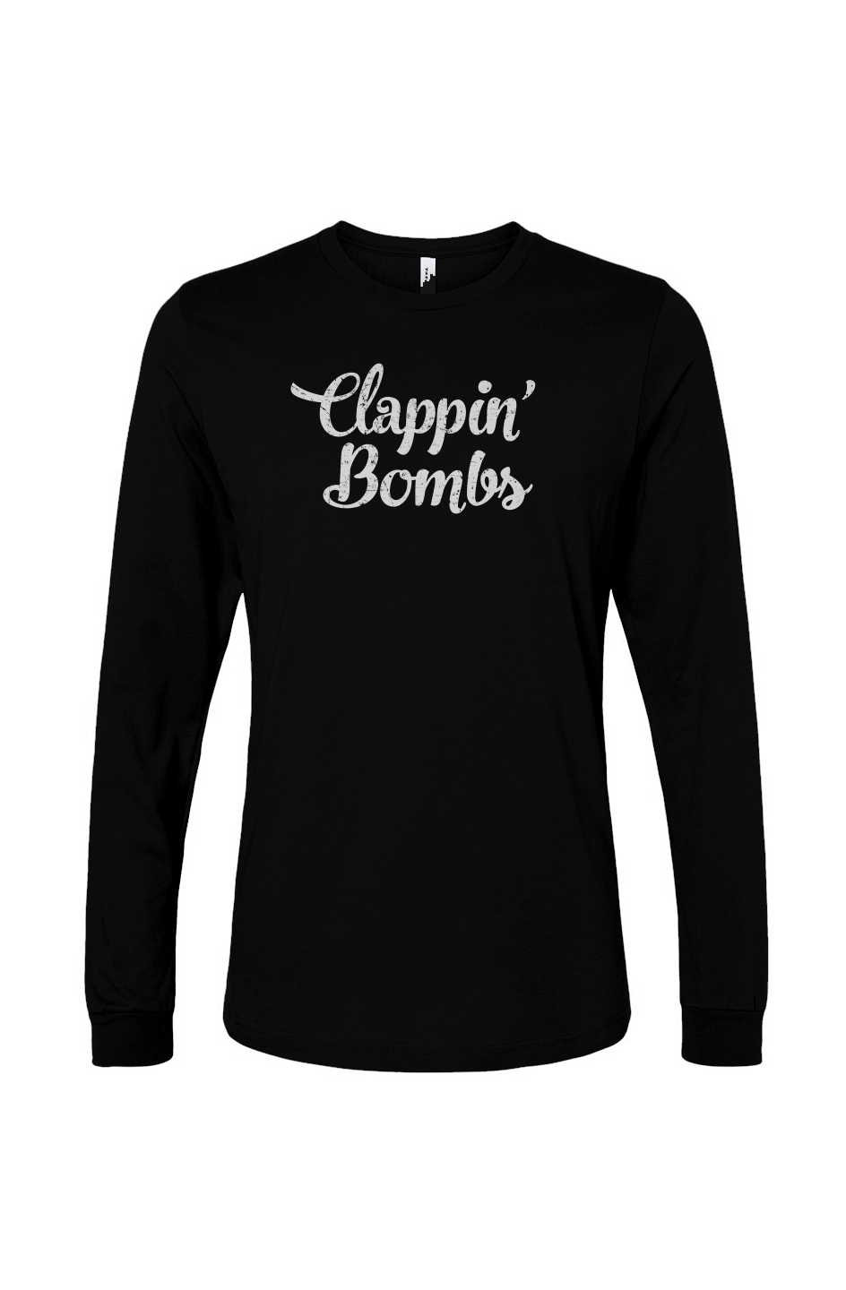 The Benchwarmer Clappin' Bombs Long Sleeve Black | Barn Garb Hockey Threads