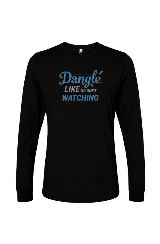 The Benchwarmer Dangle Like No One's Watching Long Sleeve Black | Barn Garb Hockey Threads