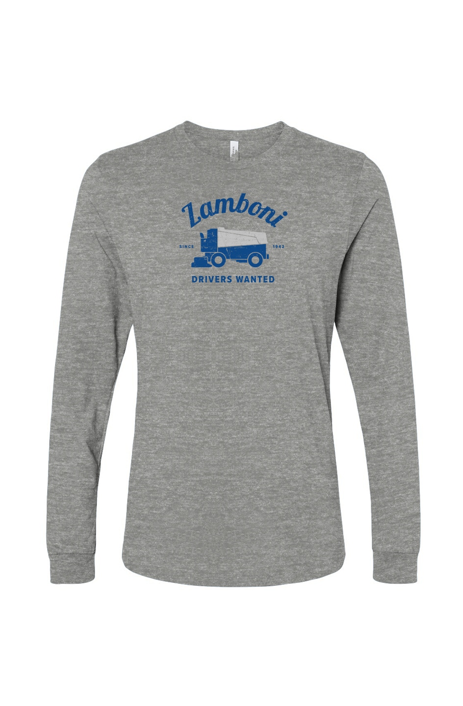 The Benchwarmer Drivers Wanted Long Sleeve Grey | Barn Garb Hockey Threads