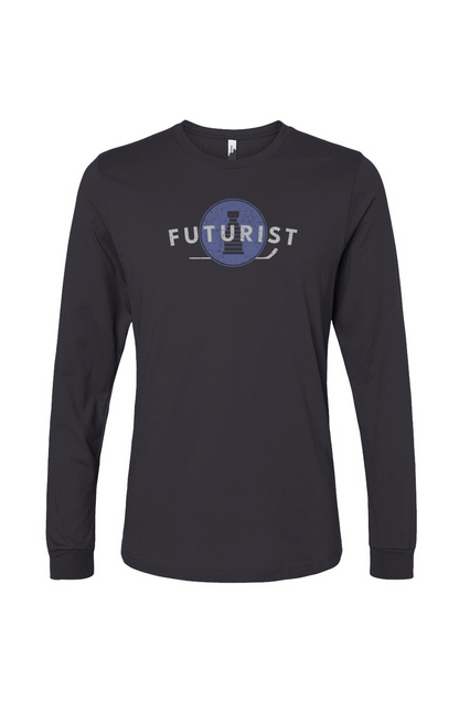 The Benchwarmer Futurist Long Sleeve Charcoal | Barn Garb Hockey Threads