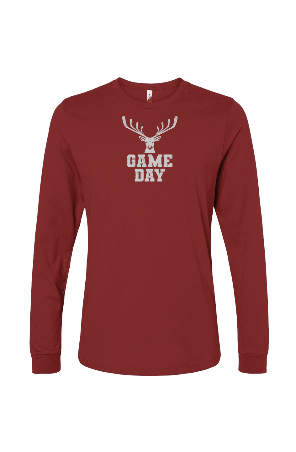 The Benchwarmer Game Day Buck Long Sleeve Cardinal | Barn Garb Hockey Threads
