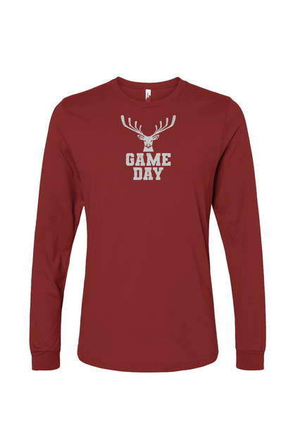 The Benchwarmer Game Day Buck Long Sleeve Cardinal | Barn Garb Hockey Threads