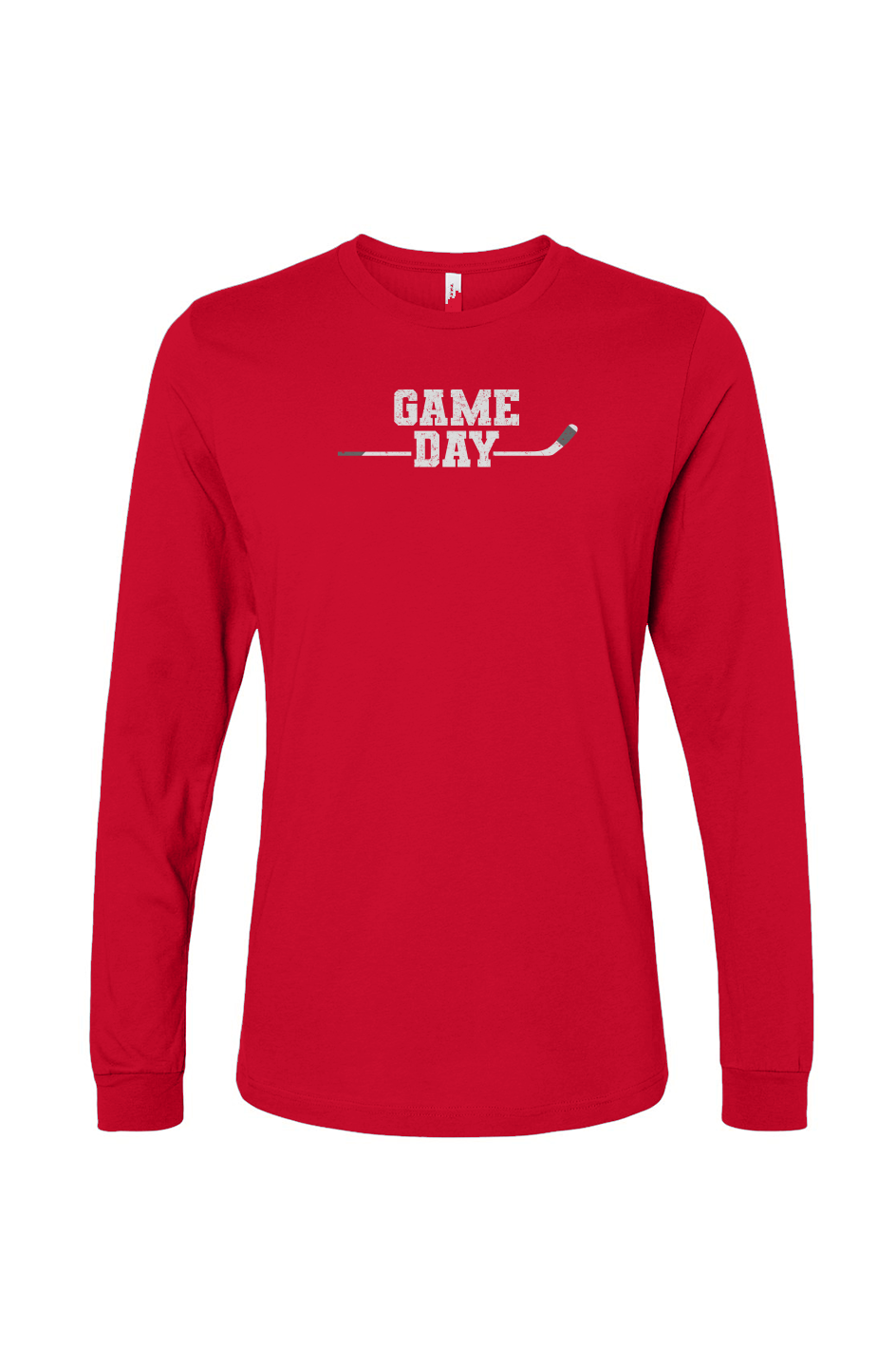 The Benchwarmer Game Day Long Sleeve Red | Barn Garb Hockey Threads