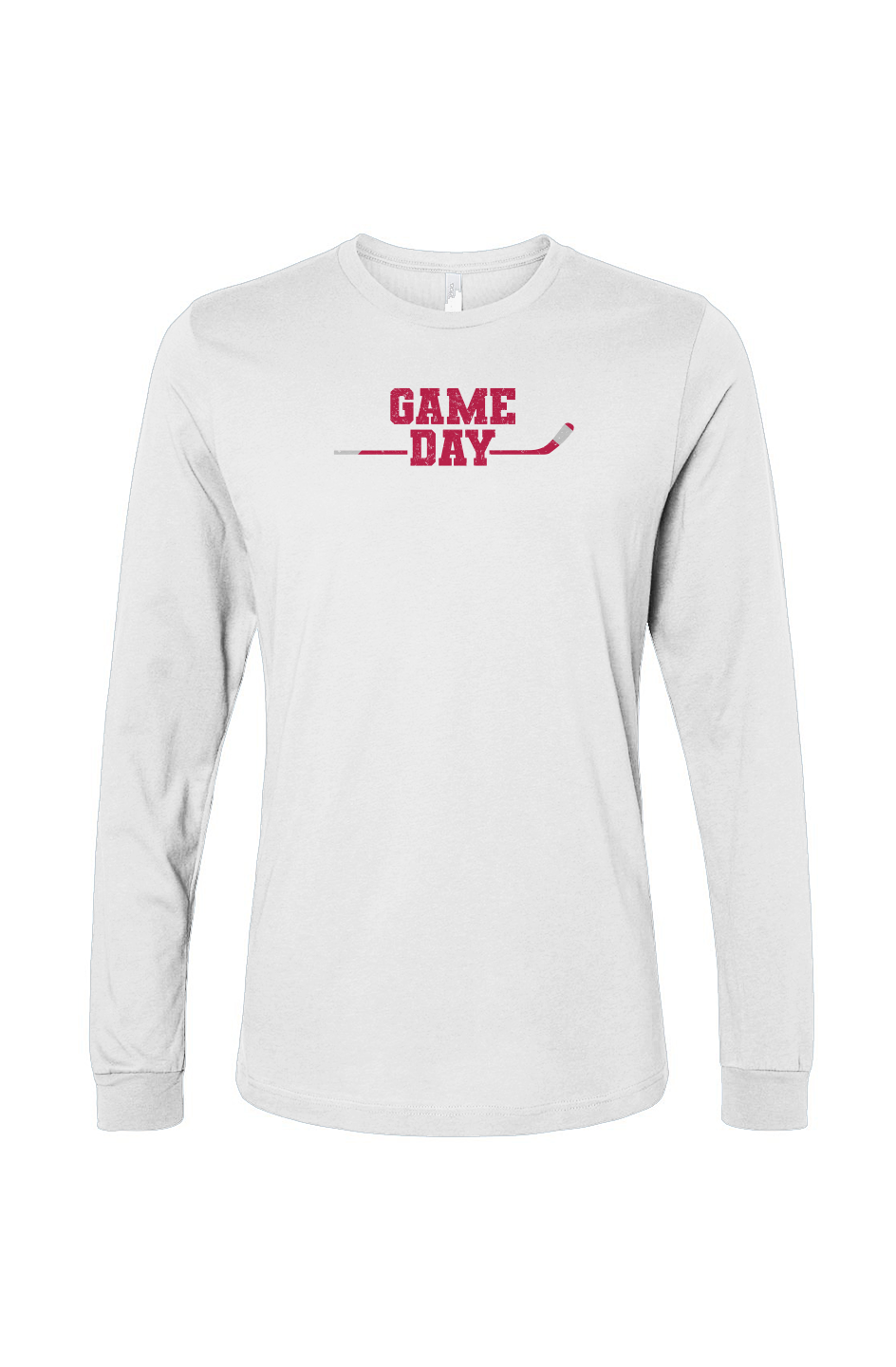 The Benchwarmer Game Day Long Sleeve White | Barn Garb Hockey Threads