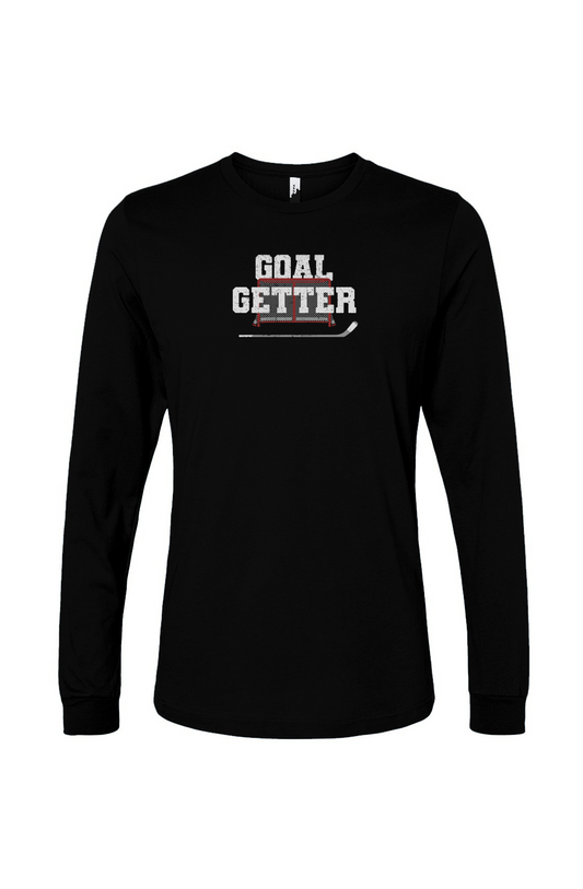 The Benchwarmer Goal Getter Long Sleeve Black | Barn Garb Hockey Threads