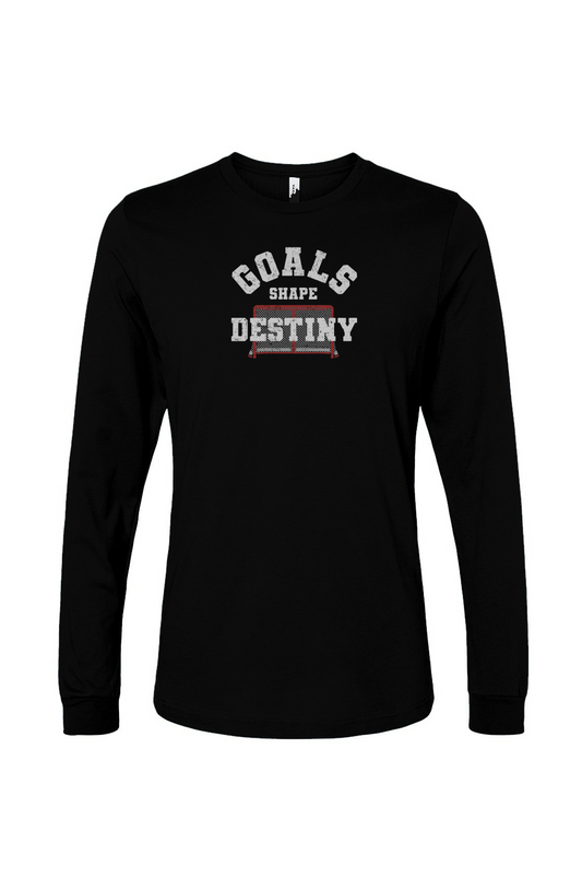 The Benchwarmer Goals Shape Destiny Net Long Sleeve Black | Barn Garb Hockey Threads