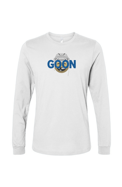 The Benchwarmer Goon Long Sleeve White | Barn Garb Hockey Threads