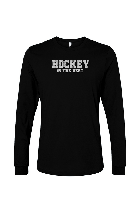 The Benchwarmer Hockey is the Best Long Sleeve Black | Barn Garb Hockey Threads