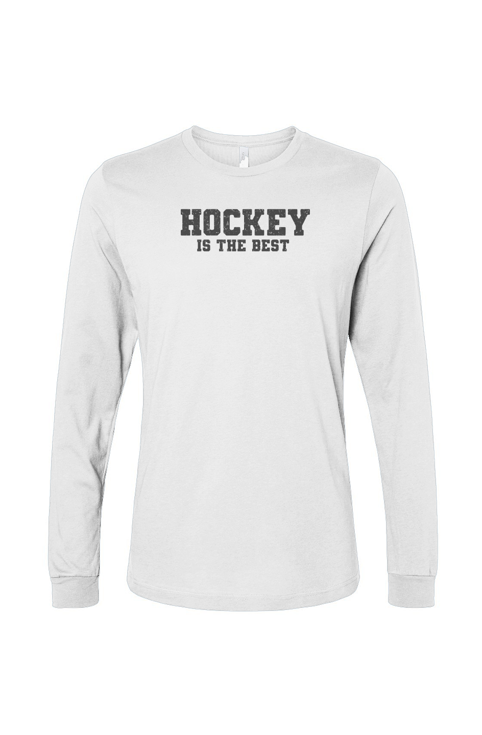 The Benchwarmer Hockey is the Best Long Sleeve White | Barn Garb Hockey Threads