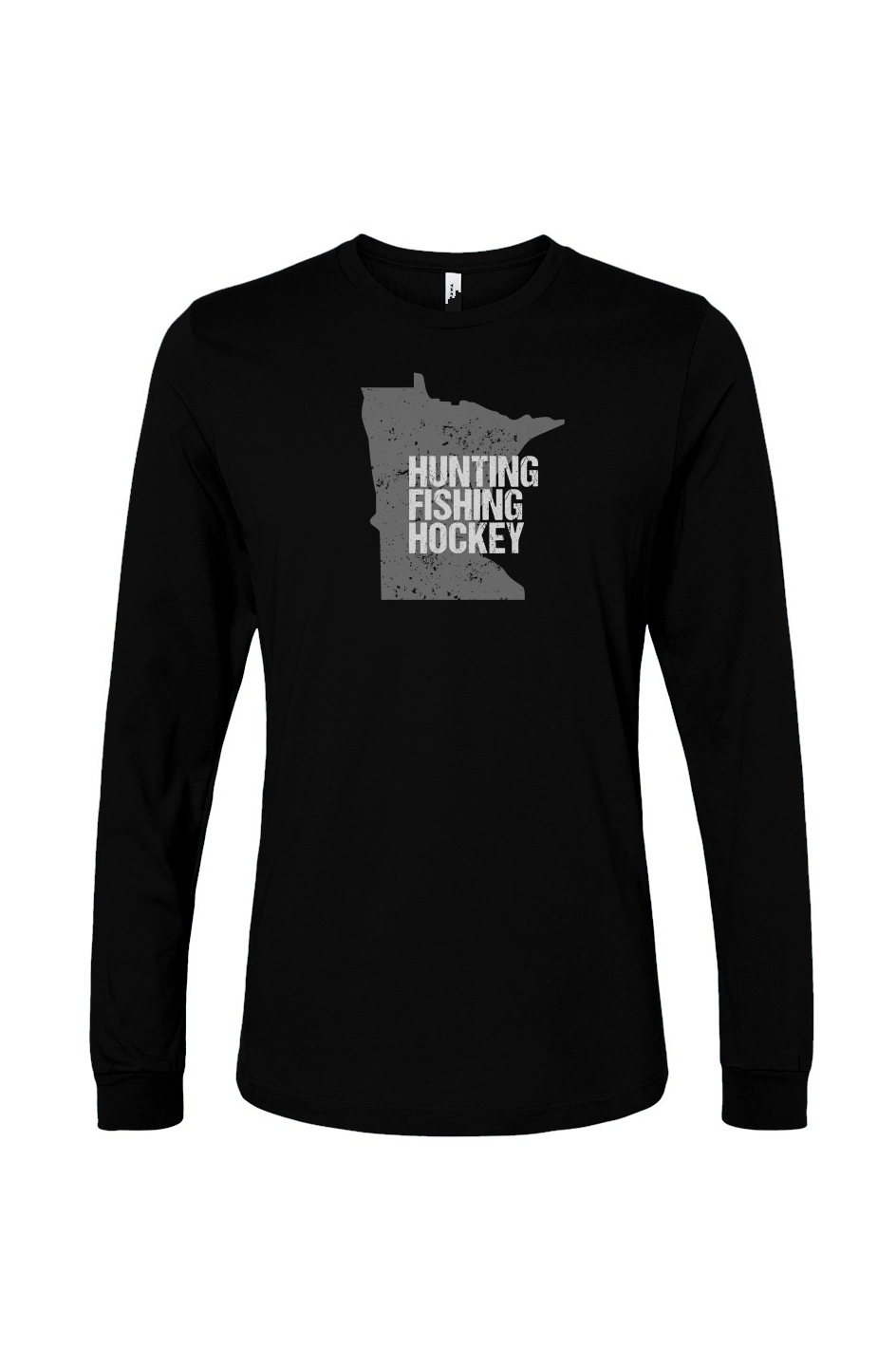 The Benchwarmer Hunting Fishing Hockey Long Sleeve Black | Barn Garb Hockey Threads