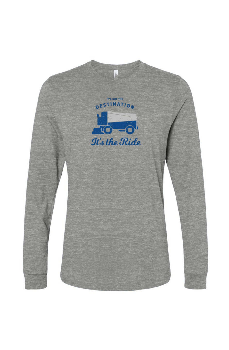 The Benchwarmer It's the Ride Long Sleeve Grey | Barn Garb Hockey Threads