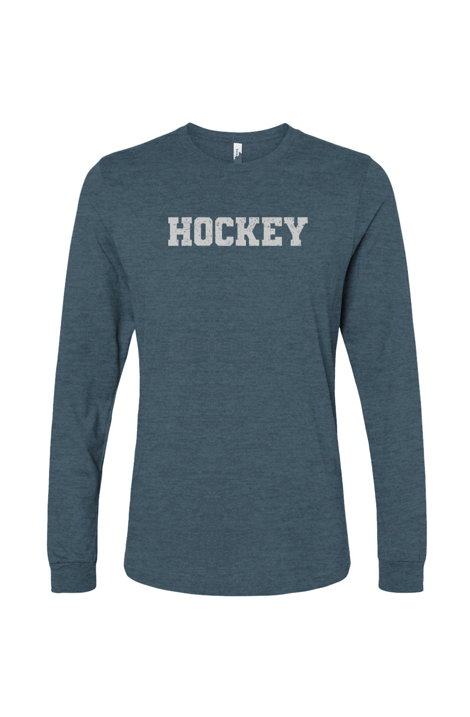 The Benchwarmer Legacy Hockey Long Sleeve Deep Heather Teal| Barn Garb Hockey Threads