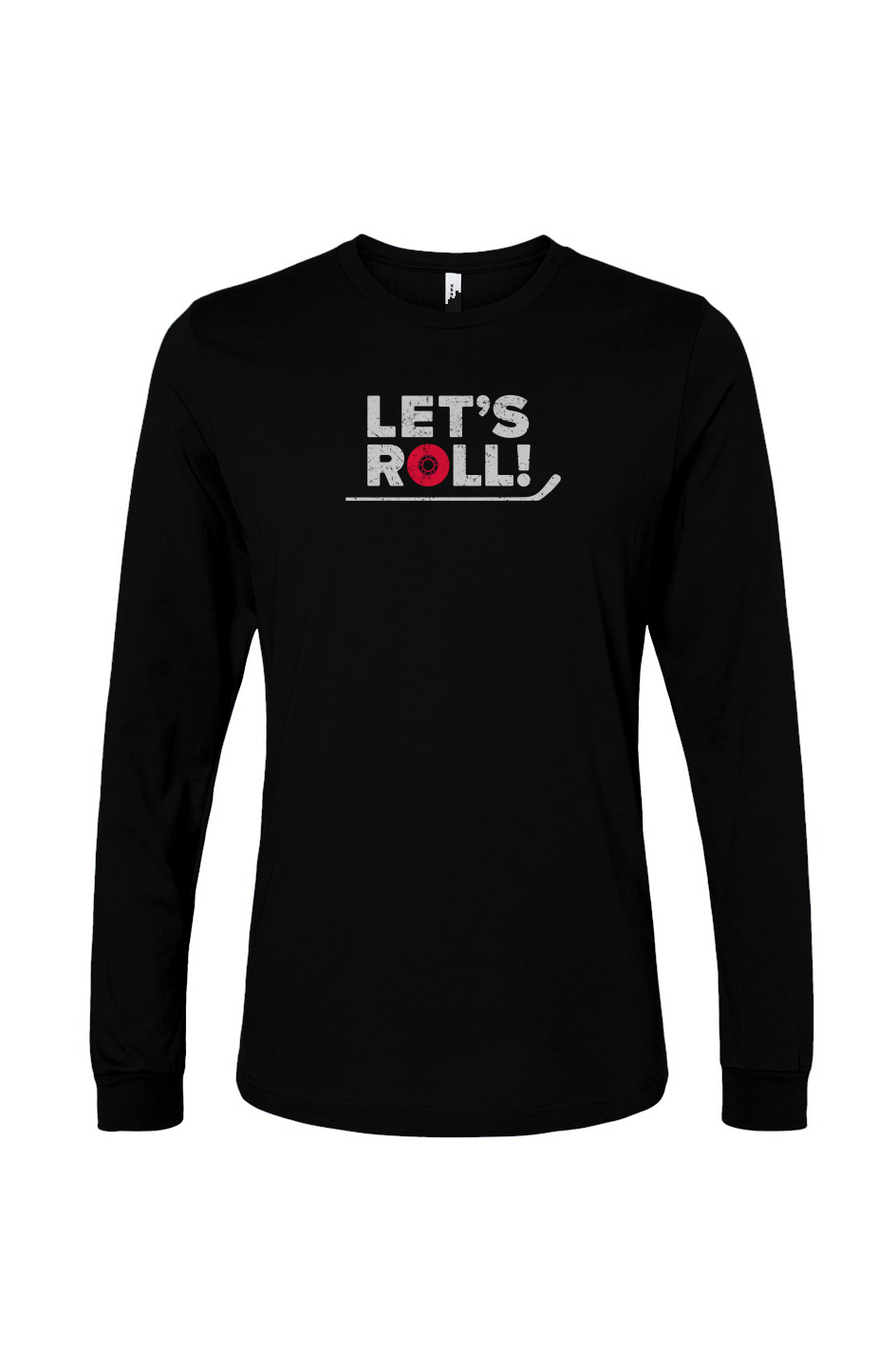 The Benchwarmer Let's Roll Long Sleeve Black | Barn Garb Hockey Threads