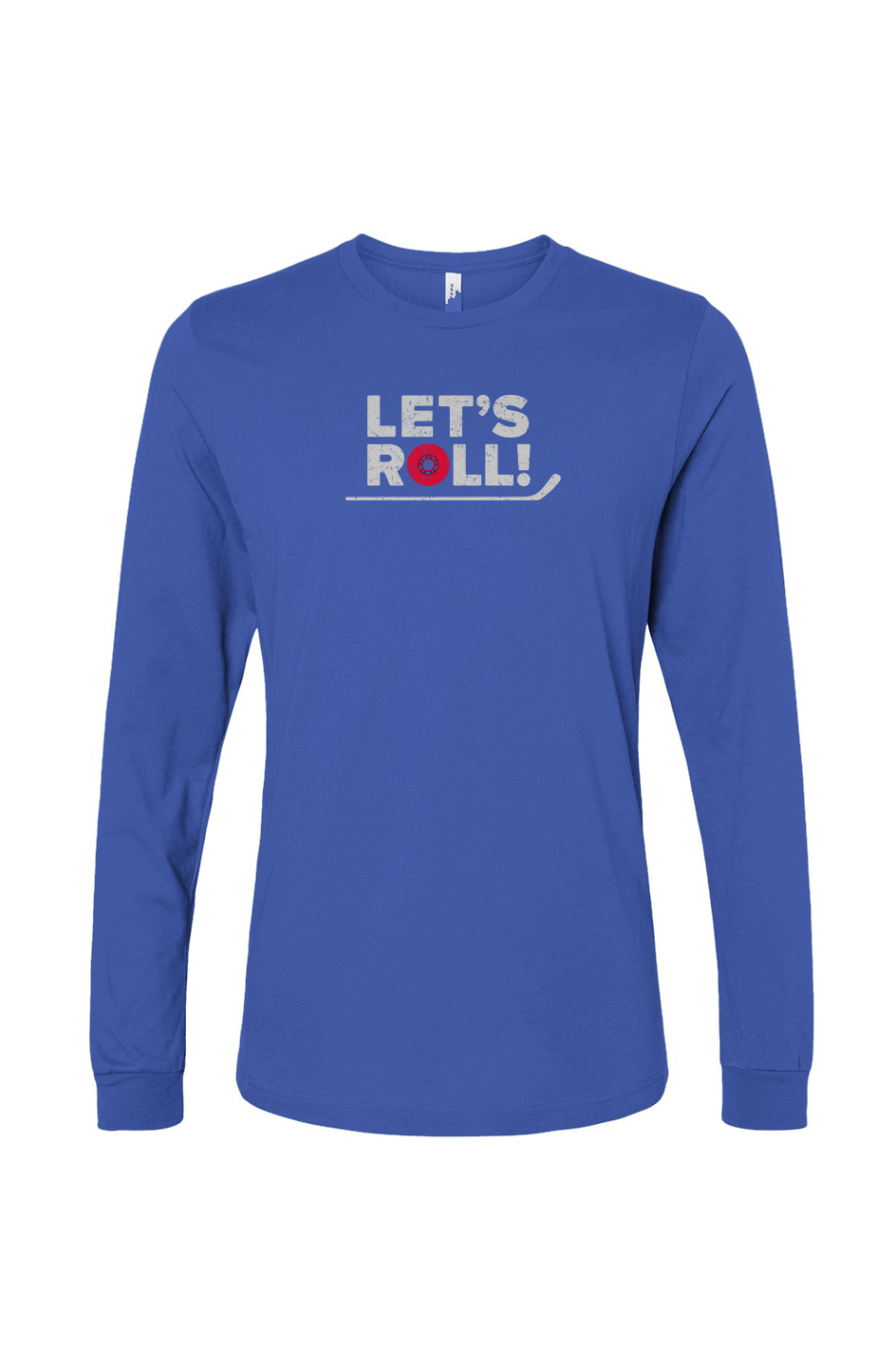 The Benchwarmer Let's Roll Long Sleeve Royal Blue | Barn Garb Hockey Threads
