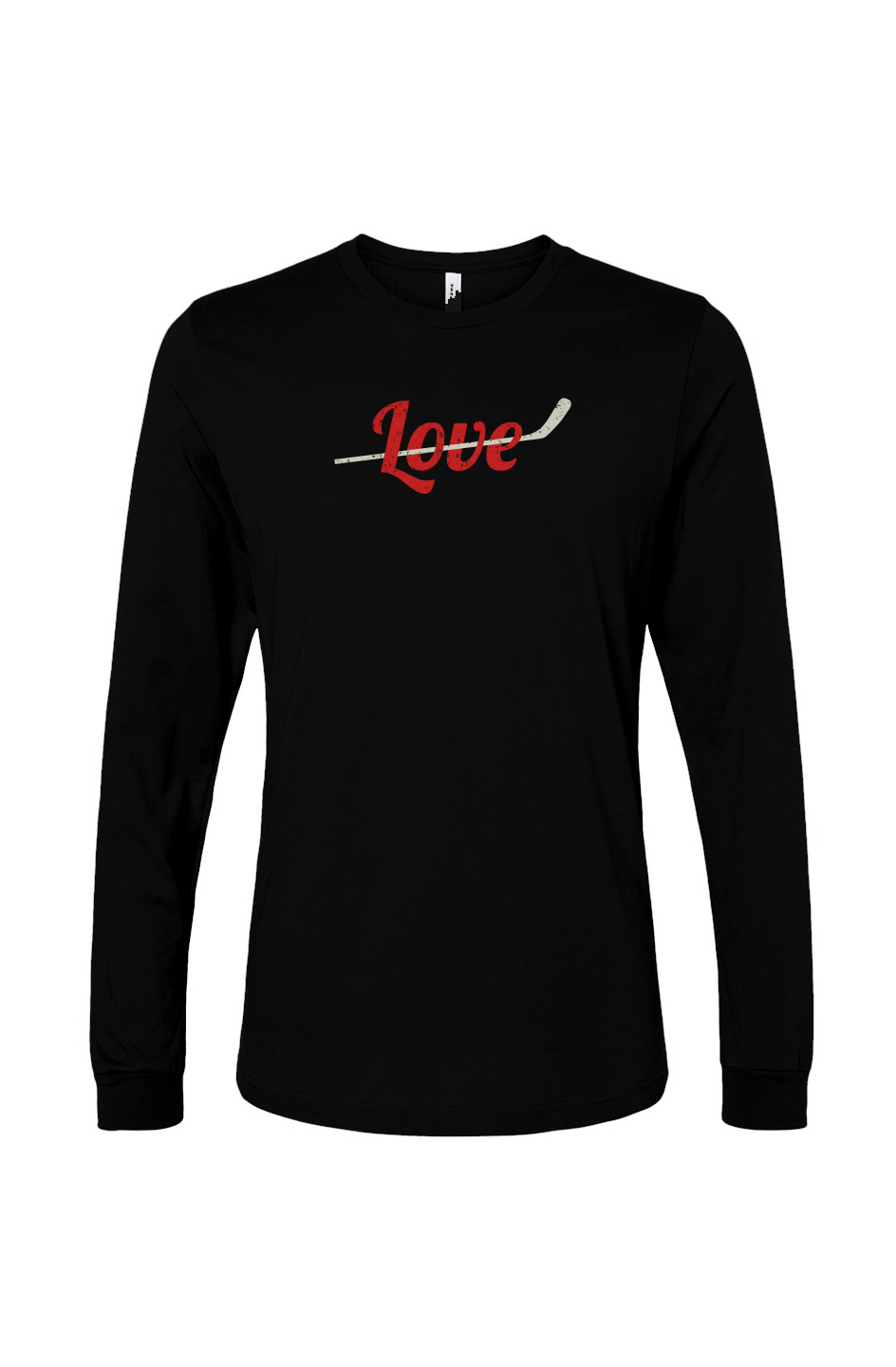 The Benchwarmer Love Stick Long Sleeve Black | Barn Garb Hockey Threads