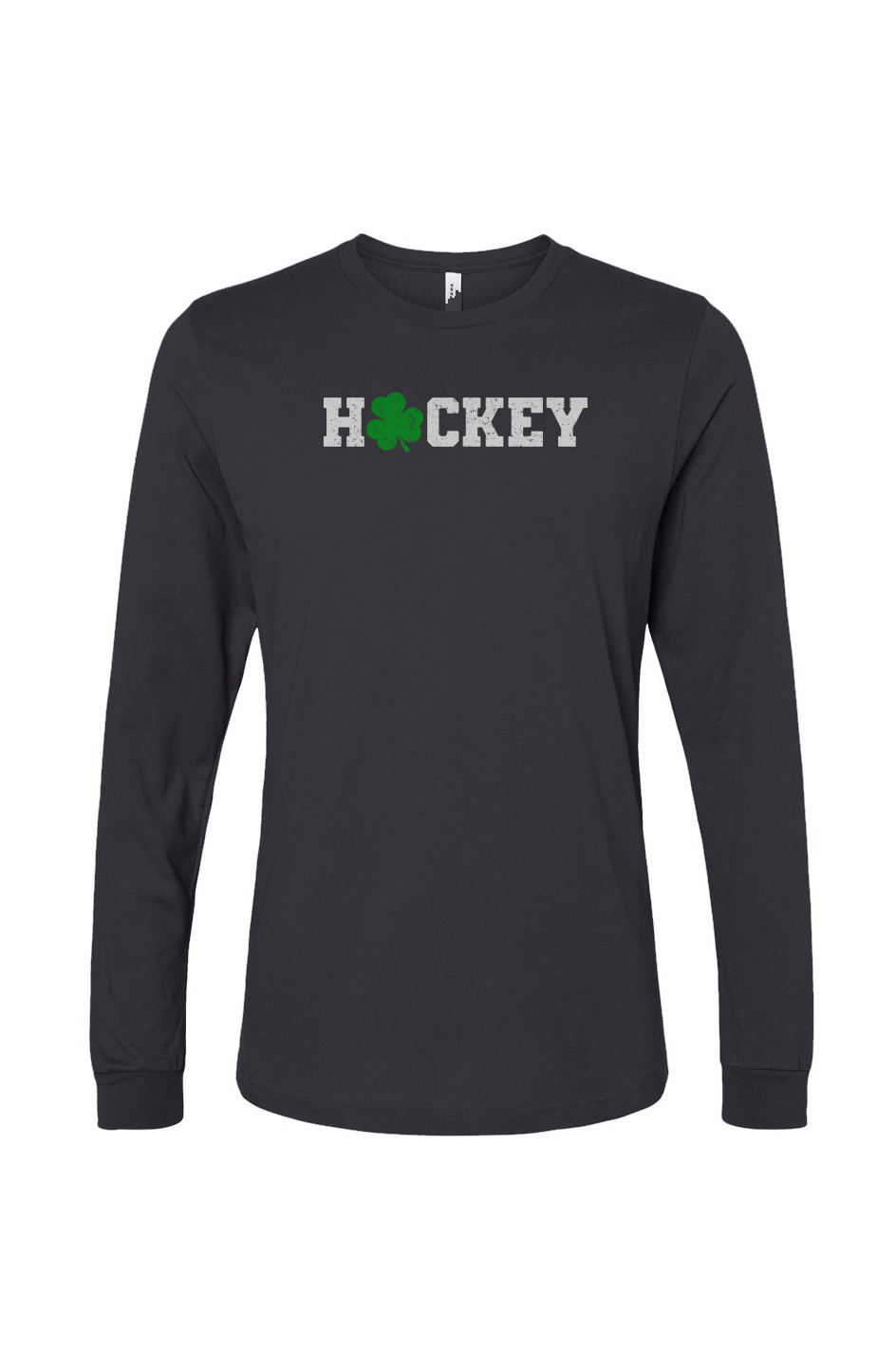 The Benchwarmer Lucky Shammy Long Sleeve Charcoal | Barn Garb Hockey Threads