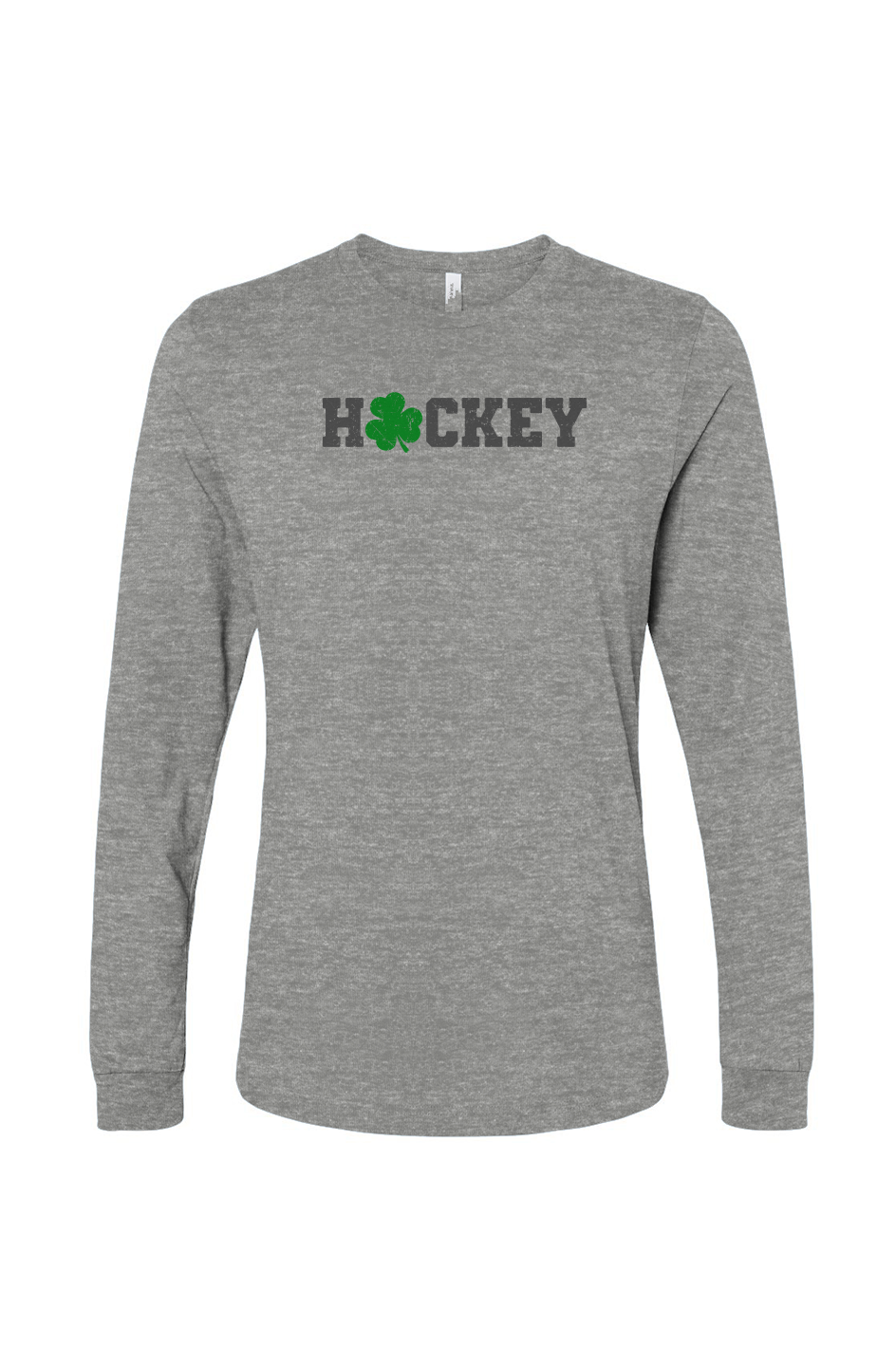 The Benchwarmer Lucky Shammy Long Sleeve Grey | Barn Garb Hockey Threads