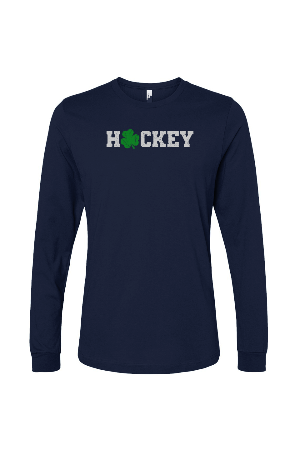 The Benchwarmer Lucky Shammy Long Sleeve Navy Blue | Barn Garb Hockey Threads