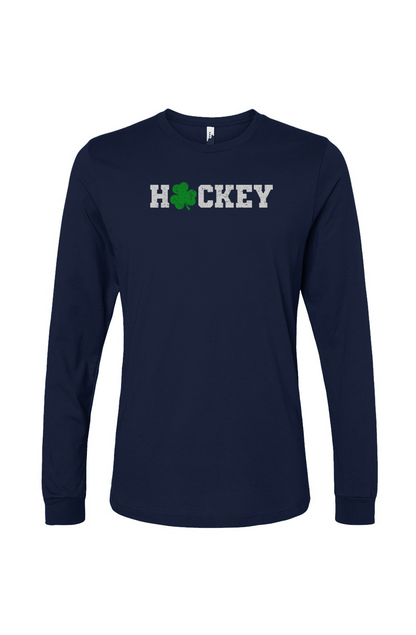The Benchwarmer Lucky Shammy Long Sleeve Navy Blue | Barn Garb Hockey Threads