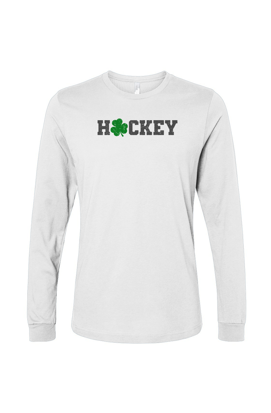 The Benchwarmer Lucky Shammy Long Sleeve White | Barn Garb Hockey Threads