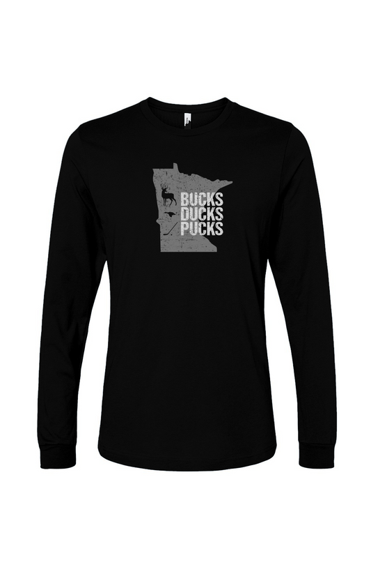 The Benchwarmer Minnesota Hunting Long Sleeve Black | Barn Garb Hockey Threads