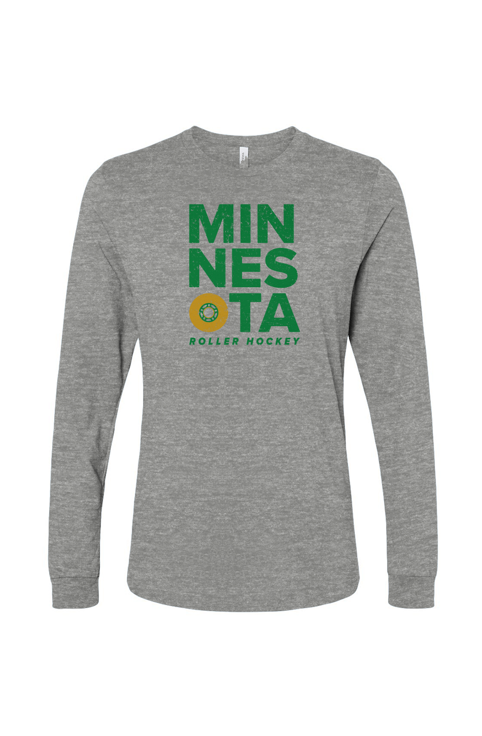 The Benchwarmer Minnesota Roller Long Sleeve Grey | Barn Garb Hockey Threads