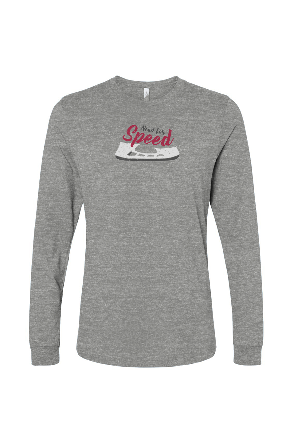 The Benchwarmer Need for Speed Long Sleeve Grey | Barn Garb Hockey Threads