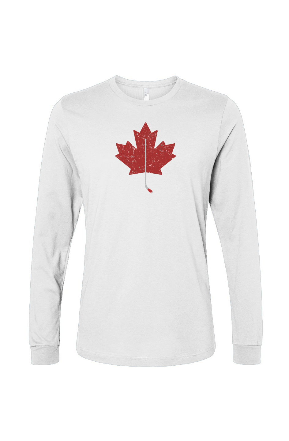 The Benchwarmer Northern Twig Long Sleeve White | Barn Garb Hockey Threads