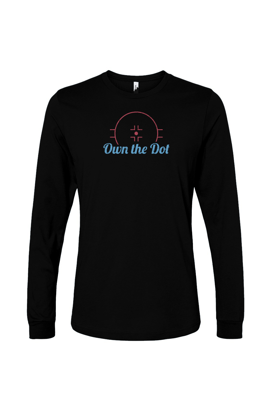 The Benchwarmer Own the Dot Long Sleeve Black | Barn Garb Hockey Threads