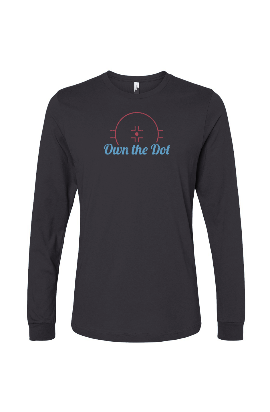 The Benchwarmer Own the Dot Long Sleeve Charcoal | Barn Garb Hockey Threads