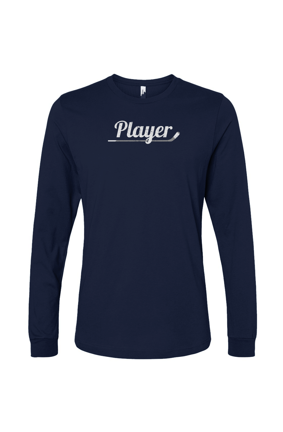 The Benchwarmer Player Long Sleeve Navy Blue | Barn Garb Hockey Threads