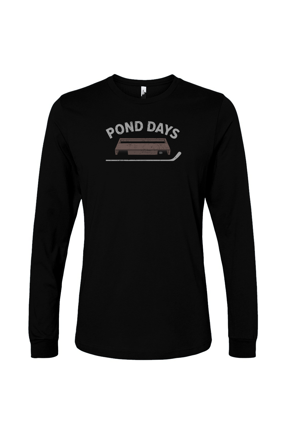 The Benchwarmer Pond Days Long Sleeve Black | Barn Garb Hockey Threads