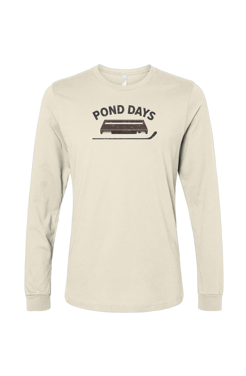 The Benchwarmer Pond Days Long Sleeve Natural | Barn Garb Hockey Threads