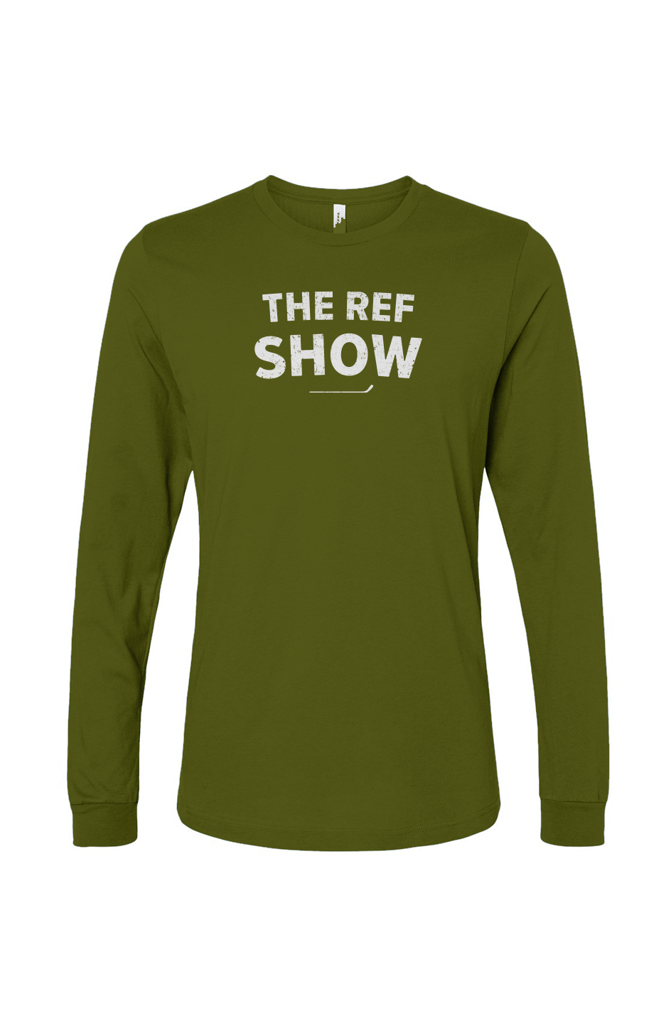 The Benchwarmer Ref Show Long Sleeve Military Green | Barn Garb Hockey Threads