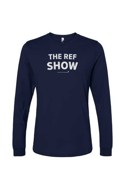 The Benchwarmer Ref Show Long Sleeve Navy Blue | Barn Garb Hockey Threads