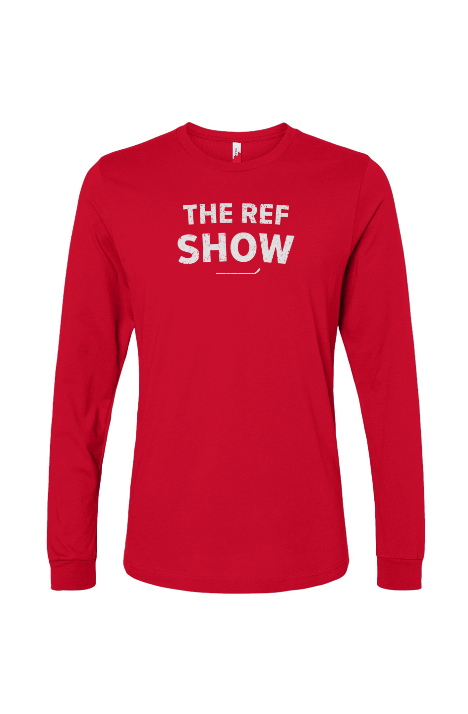 The Benchwarmer Ref Show Long Sleeve Red | Barn Garb Hockey Threads