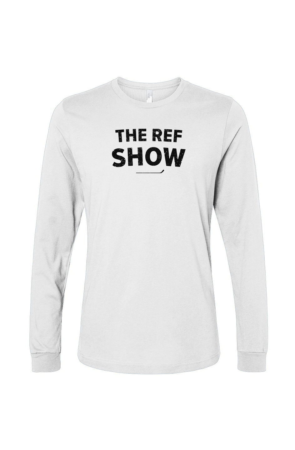 The Benchwarmer Ref Show Long Sleeve White | Barn Garb Hockey Threads