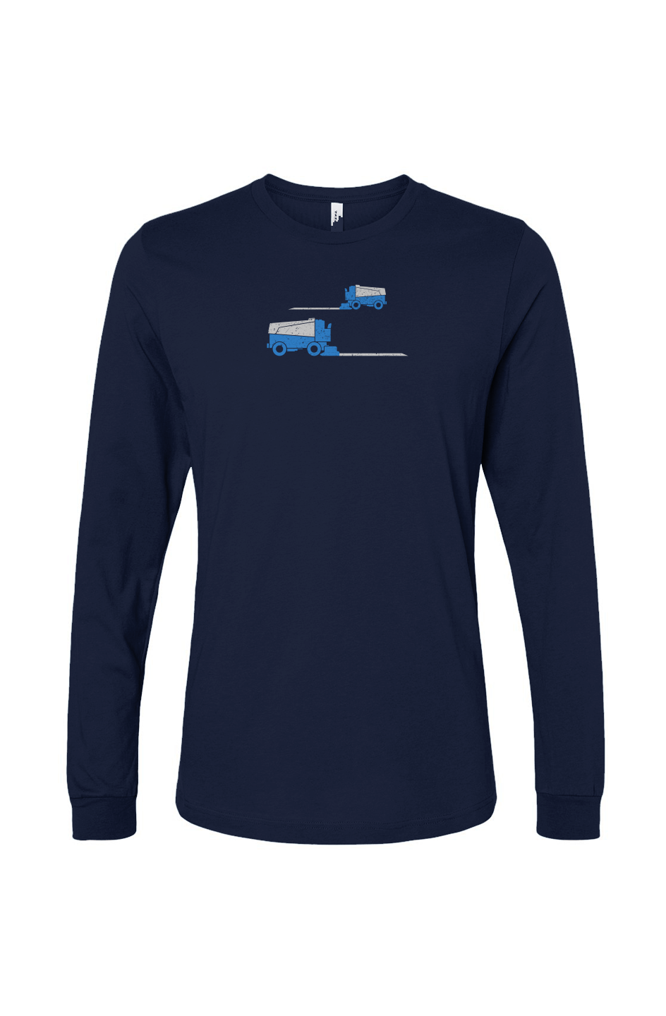 The Benchwarmer Resurfacer Long Sleeve Navy Blue | Barn Garb Hockey Threads