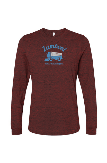 The Benchwarmer Riding High Living Free Long Sleeve Heather Cardinal | Barn Garb Hockey Threads