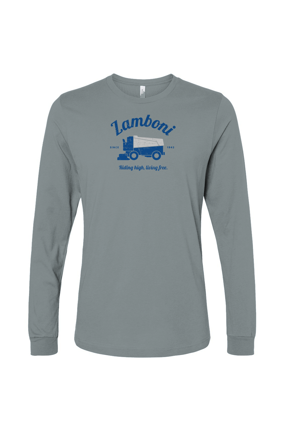 The Benchwarmer Riding High Living Free Long Sleeve Slate Blue | Barn Garb Hockey Threads