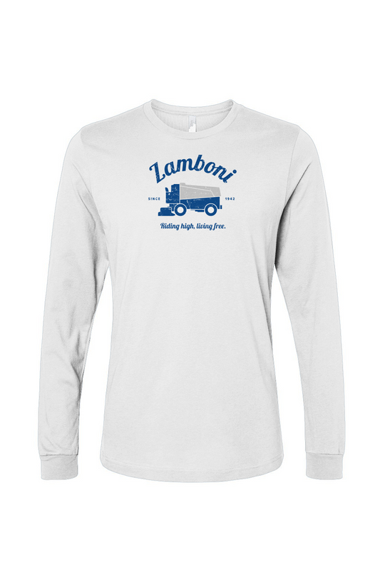The Benchwarmer Riding High Living Free Long Sleeve White | Barn Garb Hockey Threads