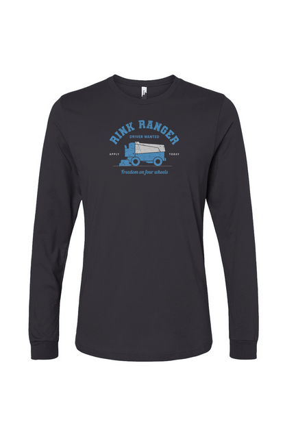 The Benchwarmer Rink Ranger Long Sleeve Charcoal | Barn Garb Hockey Threads