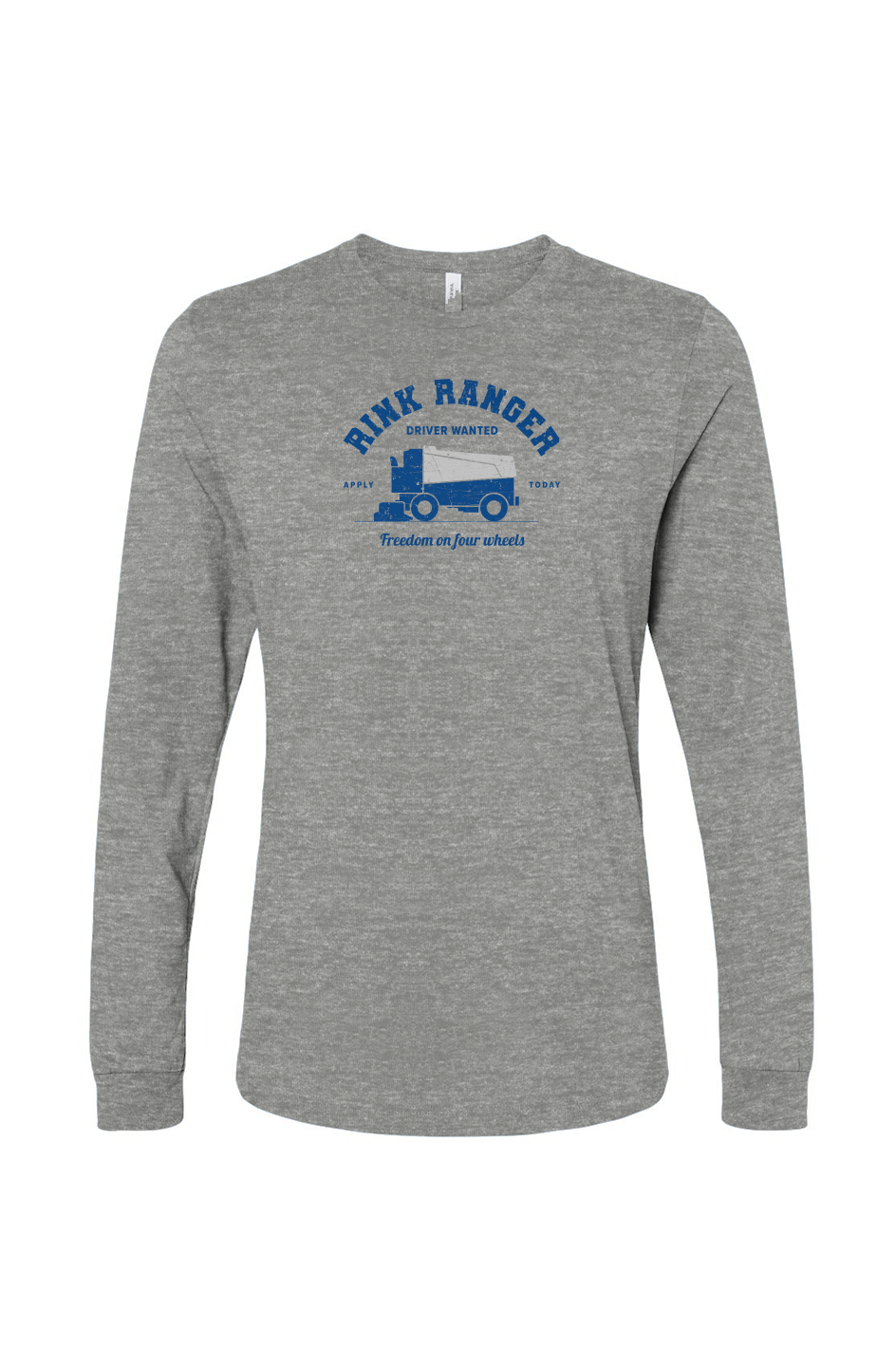 The Benchwarmer Rink Ranger Long Sleeve Grey | Barn Garb Hockey Threads